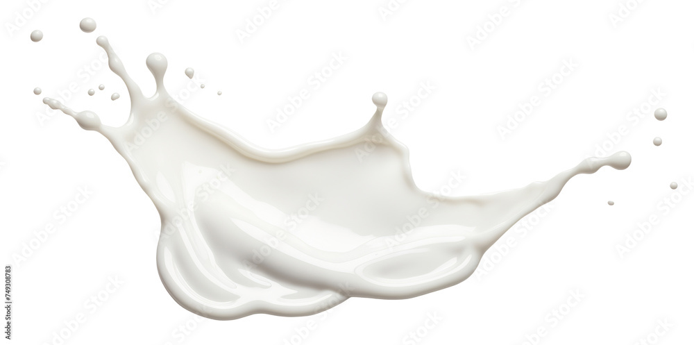 Splash of milk or cream, cut out Splash of milk or cream, cut out