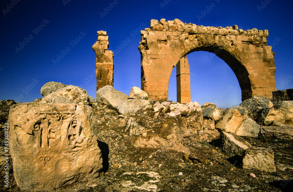 Ruins of the mosque Ulu Cami(s.VIII). Harran.Southeast Anatolia.Turquia.