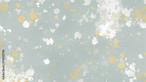 Gray Teal Gold and White Hazy paint splatter pastel background