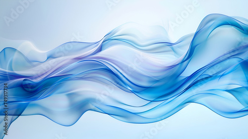 Moderne blaue Stränge auf weißem Hintergrund,Blue smoke, Abstract art, Abstract Blue smoke, Blue smoke abstract, Blue wave, white background ,Abstract blue paint brush strokes in watercolor isolated 