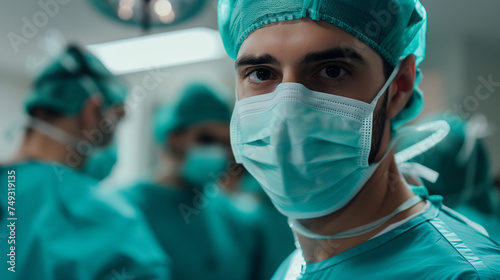 Chirurg mit OP-Maske photo
