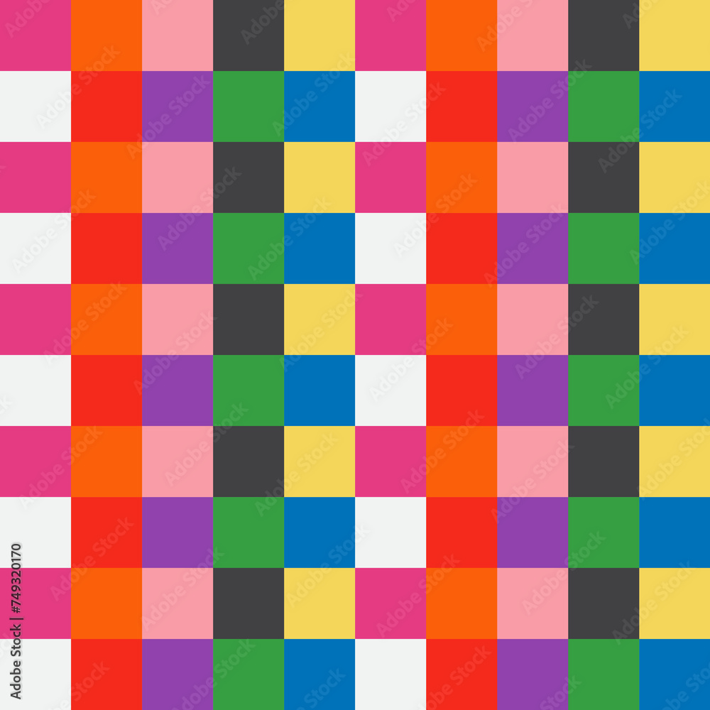 Bright Geometric Seamless Pattern Modern Bauhaus Style Abstract Square Elements Creative decoration clip art bundle Primary Color Bright Geometric Seamless Pattern Modern Bauhaus Style Abstract Square Elements Creative decoration clip art bundle Primary Color