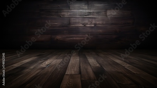 Dark burnt wooden background © Yeti Studio