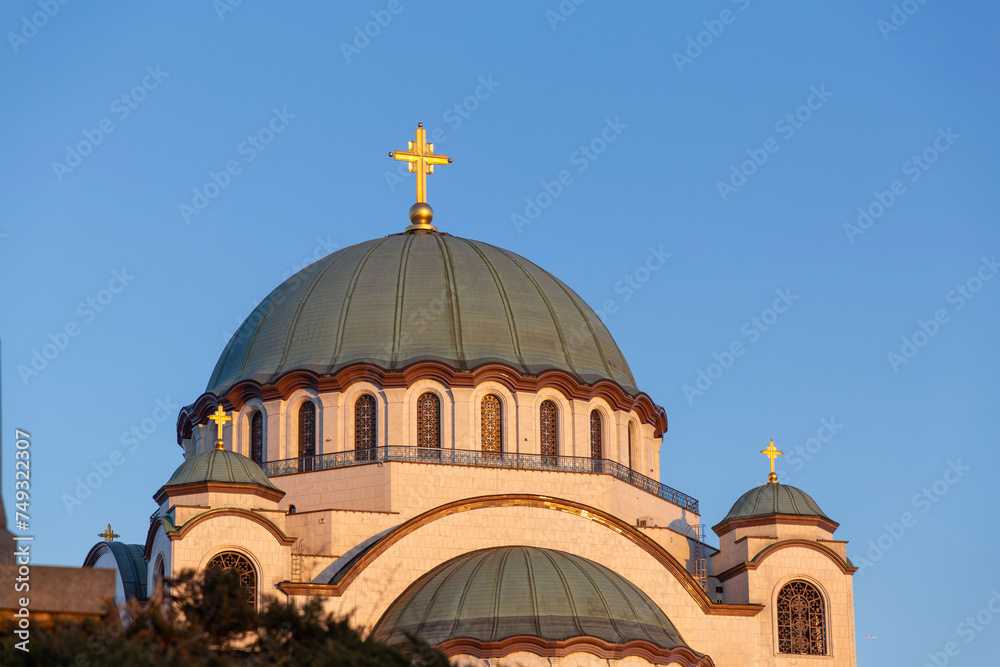 The Church of Saint Sava, Hram Svetog Save in Belgrade, Serbia