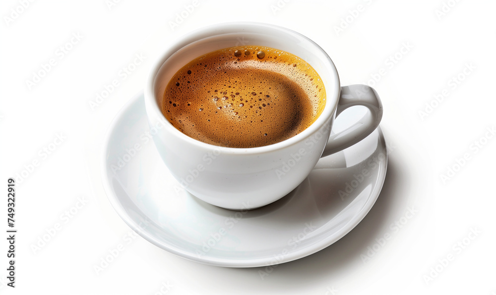 Obraz premium Morning Goodness: Delight in a Cup of Freshly Brewed Coffee