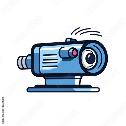 Video projector filled outline icon. Clipart image i