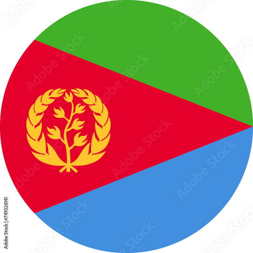 Foto Eritrea Flag Round Icon