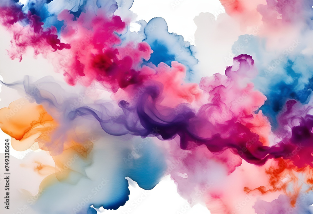 Colorful abstract background with smoke