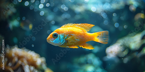 fish in aquarium,vibrant sea creatures © Ayesha