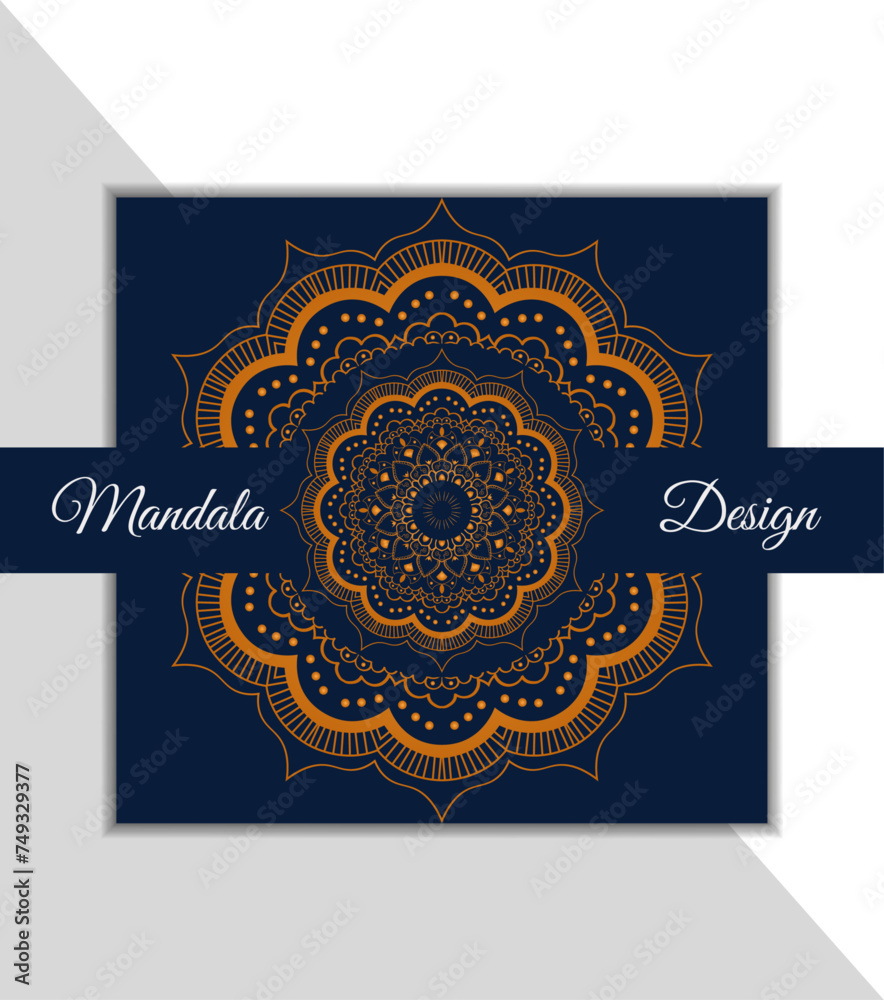 Modern golden and Colorful mandala design. Modern golden and Colorful mandala design.