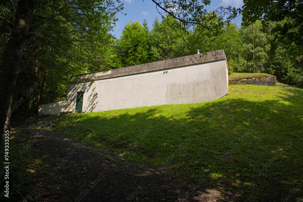 shelter or bunker in mountains in Austria