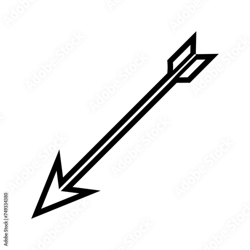 Arrow icon vector a illustration arrow