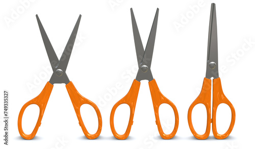 Orange Scissors Set