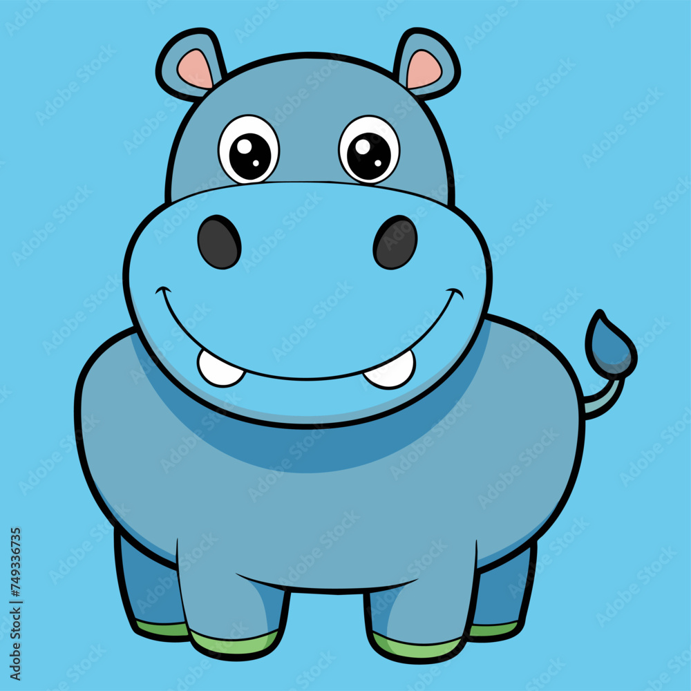 Hippopotamus isolated on a background with clipping path
Hippopotamus isolated on a background with clipping path