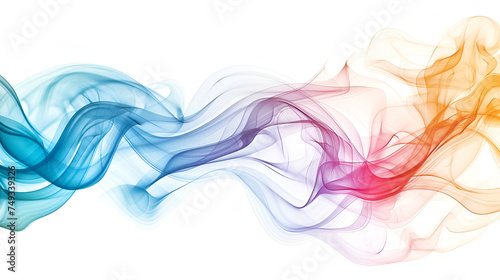 smoke multicolor ,Abstract waves of colored smoke ,Colorful smoke isolated on white background ,Abstract colorful flame patterns on white background 