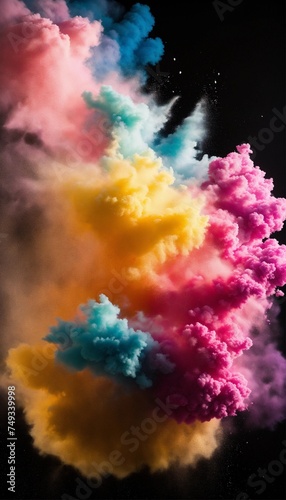 Color powder spread 