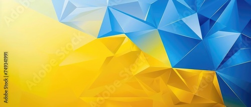 Light Blue, Yellow vector polygonal illustration, which consist of triangles. Triangular design for your business. Creative geometric background in Origami style with gradient