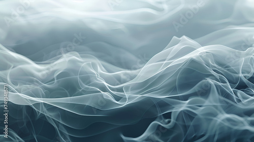 Smoke light background,Dry ice smoke,White smoke on a black background,Beautiful silk flowing swirl of pastel gentle calming cloth background. Mock up template for product presentation. 3D rendering