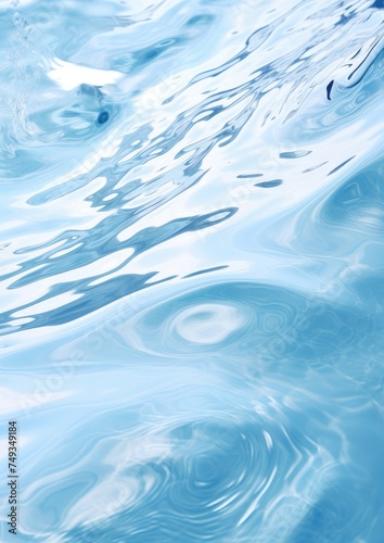 Close up view of splash in clear healthy water from mountains. Generative Ai.