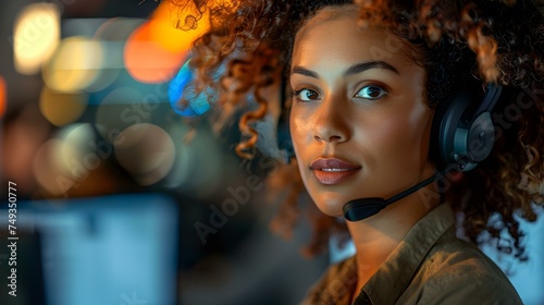 Assisting Corporate Clients with Customer Service Inquiries: The Role of a Call Center Consultant. Concept Customer Service, Call Center Consultant, Corporate Clients, Inquiries, Assistance photo