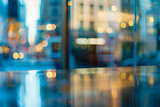 business image with blurry reflections