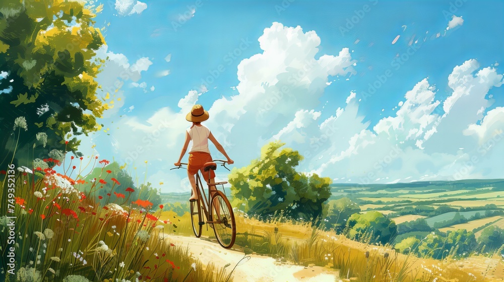 Summer day on the bicycle 