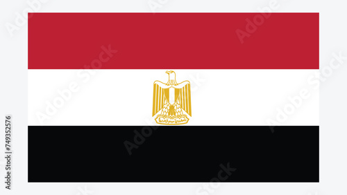 Vászonkép EGYPT Flag with Original color