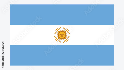 ARGENTINA Flag with Original color