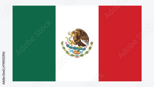 MEXICO Flag with Original color photo