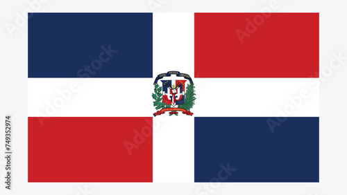 DOMINICAN REPUBLIC Flag with Original color