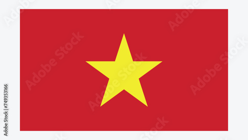 VIETNAM Flag with Original color