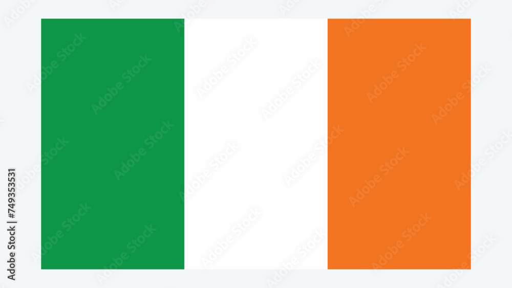 IRELAND Flag with Original color
