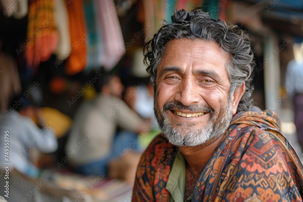 emotional portrait of happy pakistani man, ai generated emotional portrait of happy pakistani man, ai generated