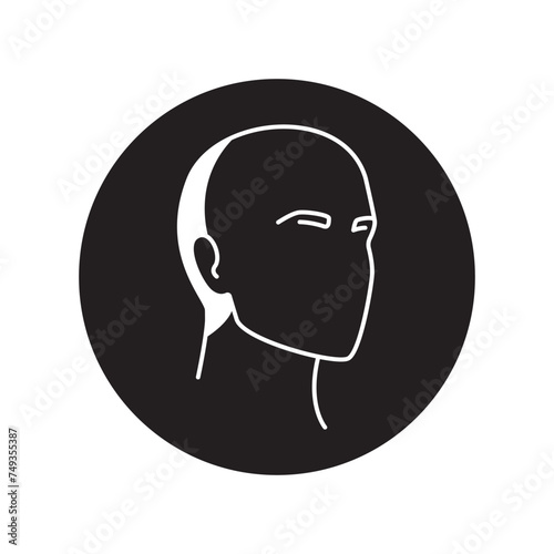 Hypertension Headache color icon. Vector isolated illustration