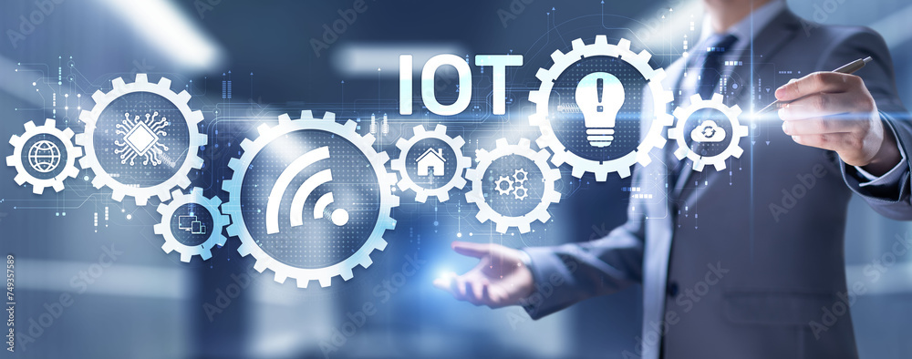 IOT Internet of things digital transformation disruption information and communication technology concept. IOT Internet of things digital transformation disruption information and communication technology concept.