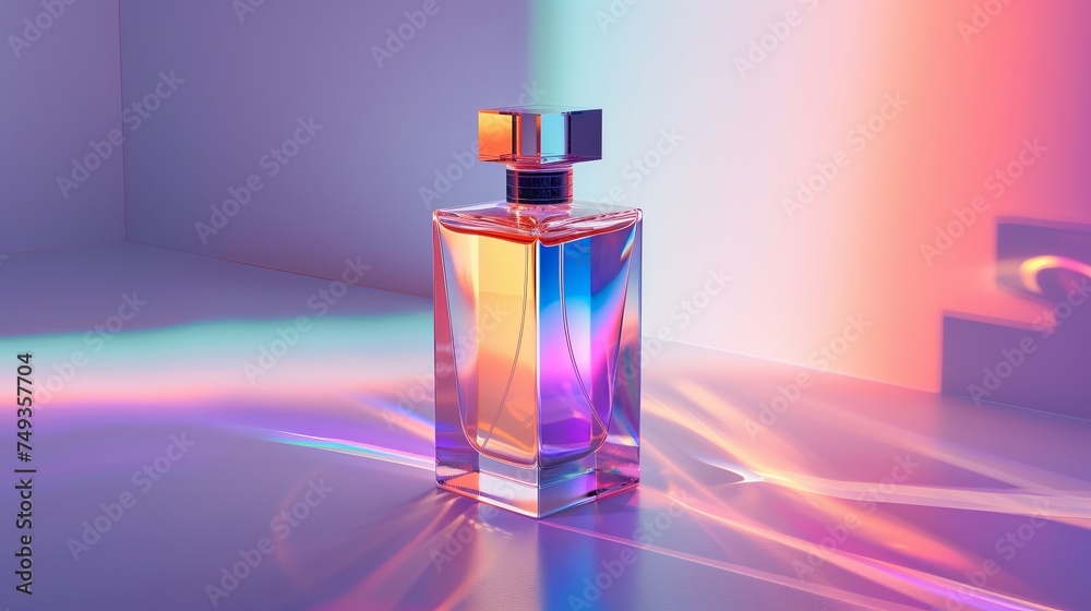 Empty decorative perfume container. Generative AI Empty decorative perfume container. Generative AI
