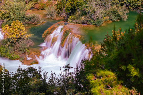 Beautiful Krka waterfall in Croatia