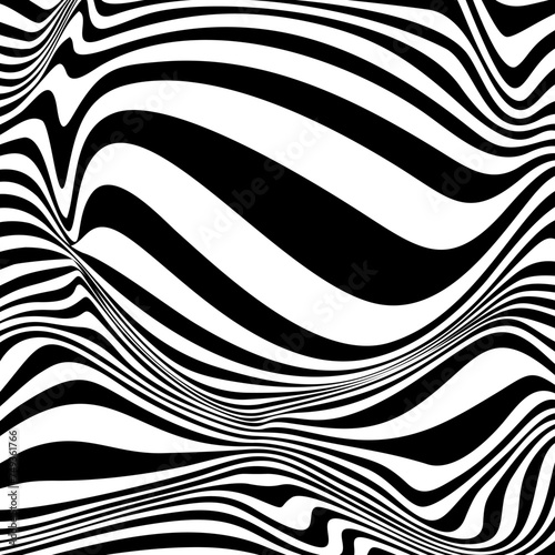 Abstract Black and White Geometric Stripes.hypnosis spiral.Seamless Black and white stripes background.seamless wave line patterns