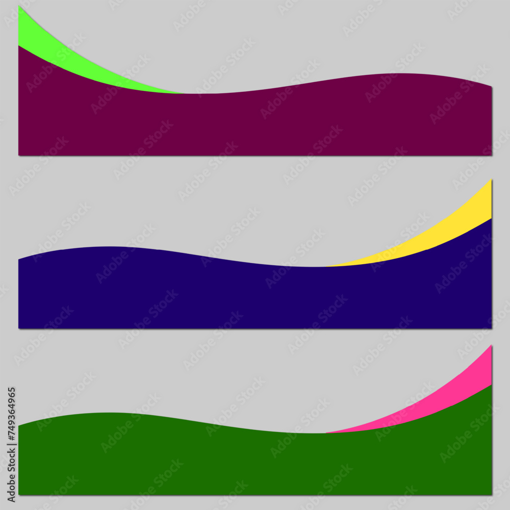 set of colorful banners with bubbles set of colorful banners with bubbles