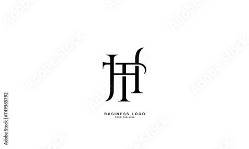 HT, TH, H, T, Abstract Letters Logo Monogram