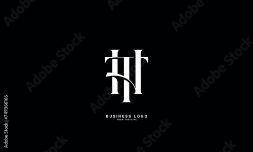 HT, TH, H, T, Abstract Letters Logo Monogram