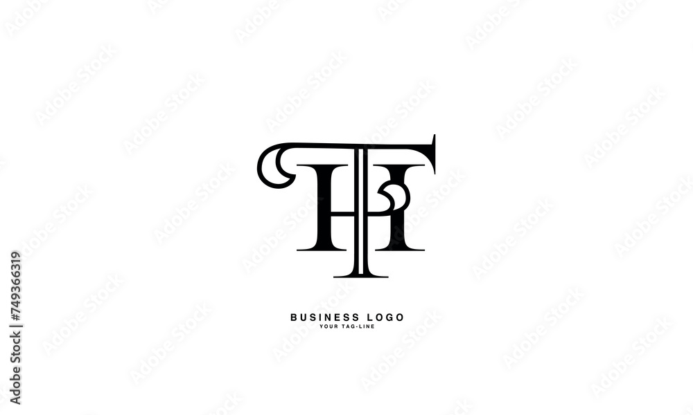 HT, TH, H, T, Abstract Letters Logo Monogram HT, TH, H, T, Abstract Letters Logo Monogram