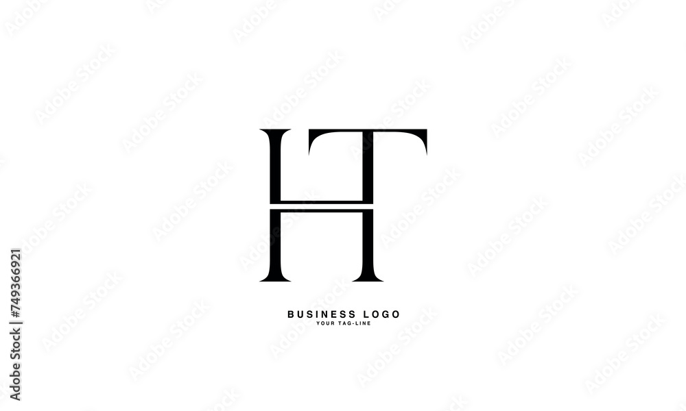 HT, TH, H, T, Abstract Letters Logo Monogram HT, TH, H, T, Abstract Letters Logo Monogram