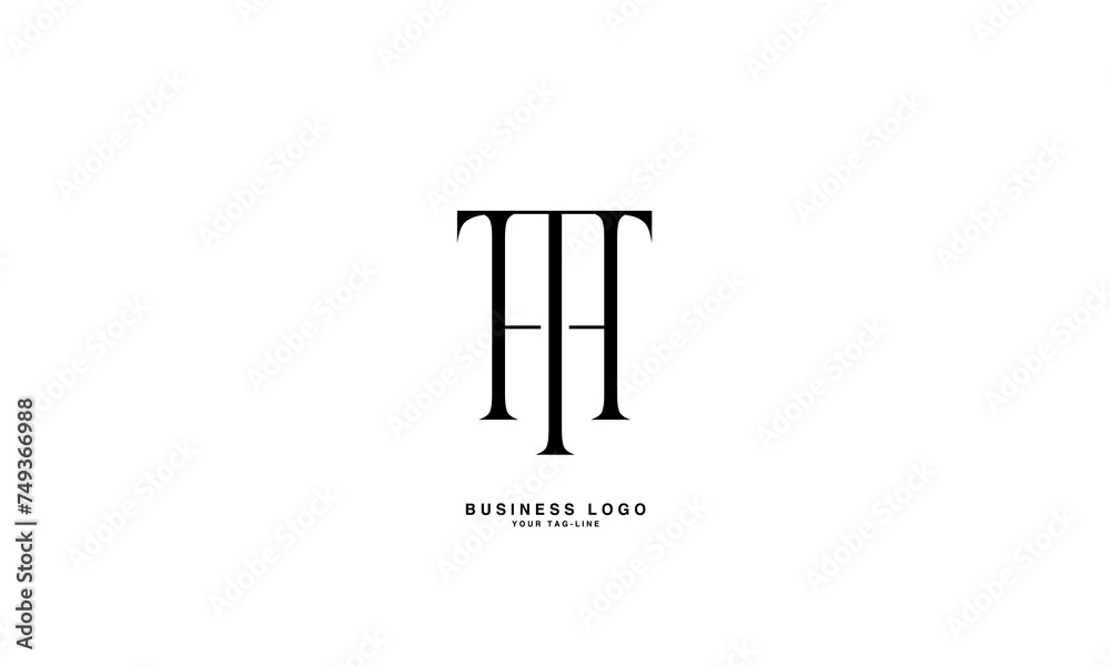 HT, TH, H, T, Abstract Letters Logo Monogram HT, TH, H, T, Abstract Letters Logo Monogram