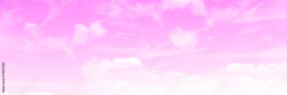 Sky Cherry Background. Spring Sky Cloud Landscape Background. Vector illustration Sky Cherry Background. Spring Sky Cloud Landscape Background. Vector illustration