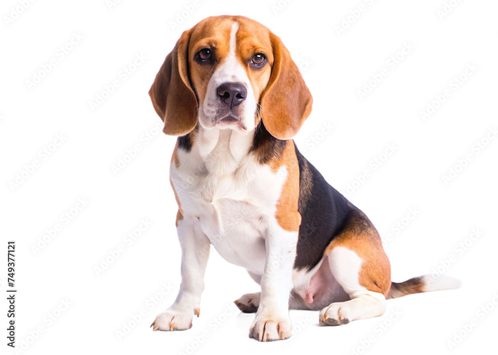 dog isolated white background