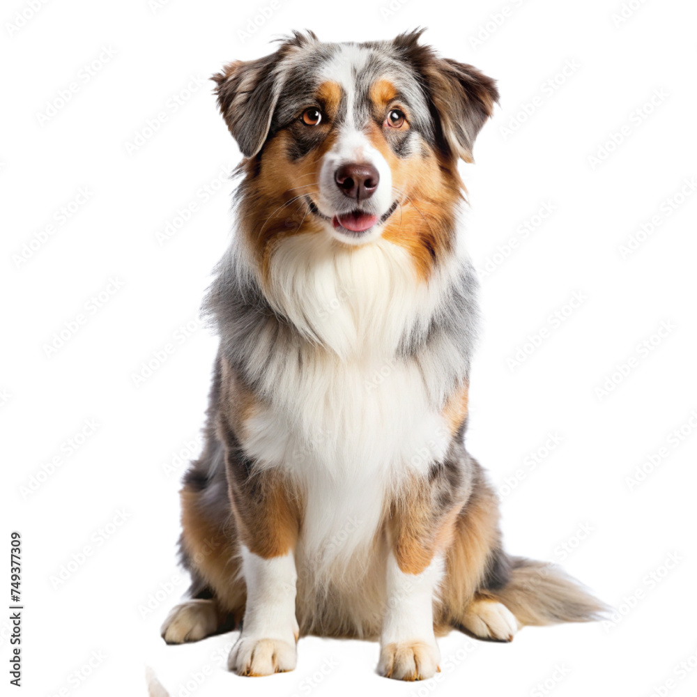 dog isolated white background