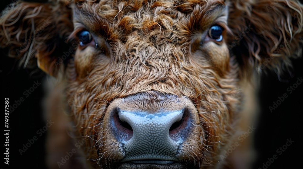 portrait of a cow