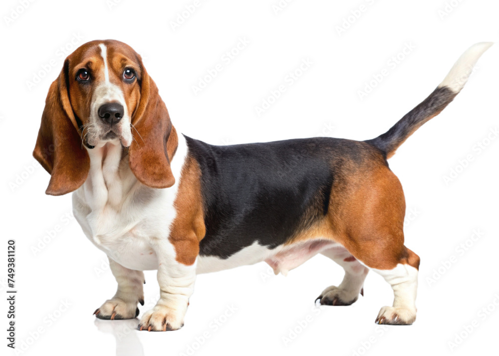 dog isolated white background