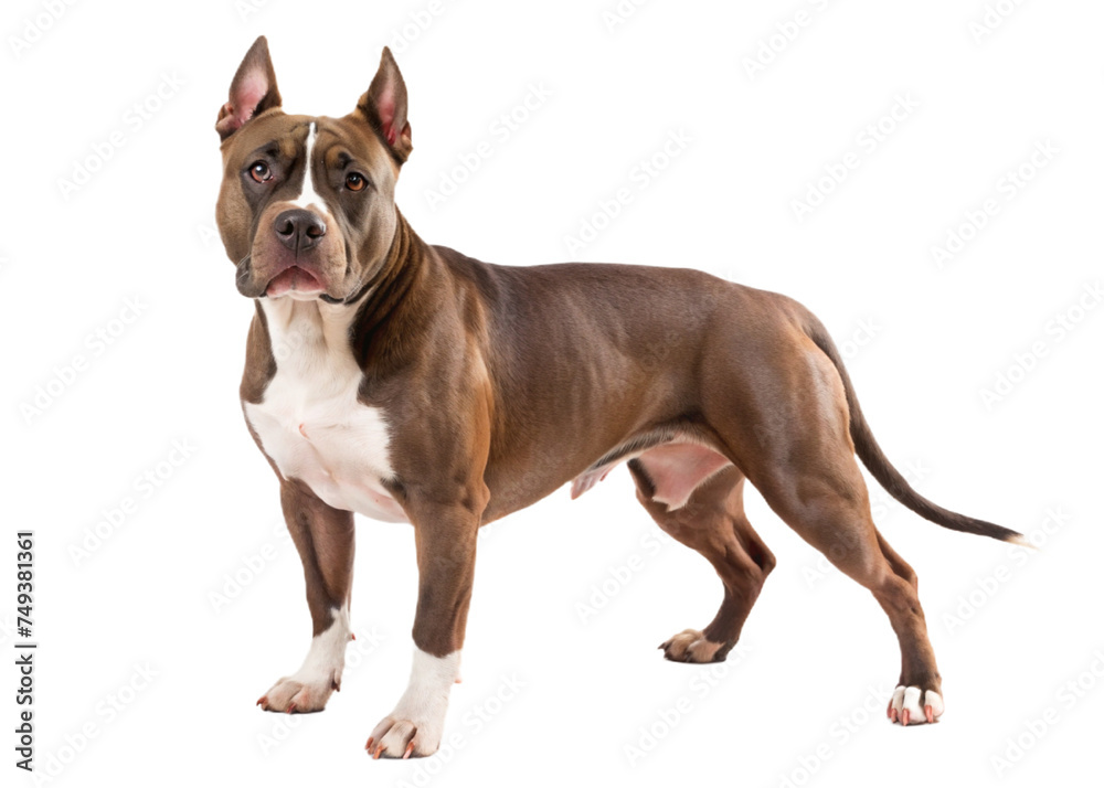 dog isolated white background